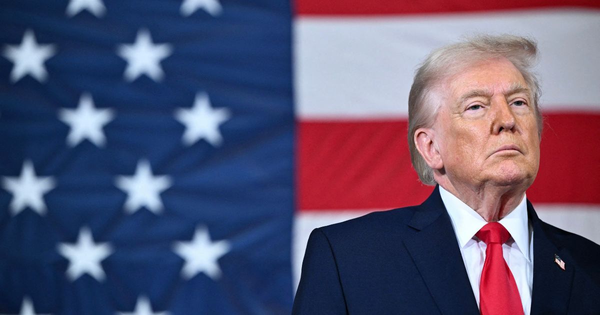 President Donald Trump looks on during an event with members of the military and their families at Fort Bragg, North Carolina, on Feb. 13, 2026.