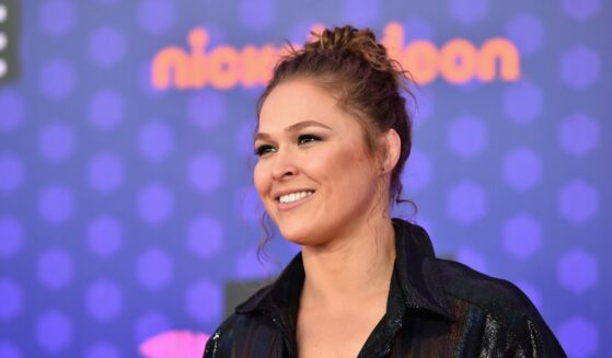 Wrestler Ronda Rousey attends Nickelodeon Kids' Choice Sports at Barker Hangar on July 19, 2018, in Santa Monica, California.
