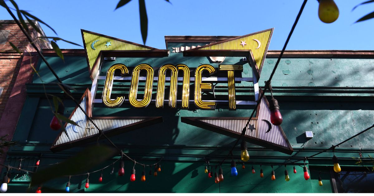 Washington, D.C. pizza restaurant Comet Ping Pong, made famous by "Pizzagate" rumors, is seen in a 2016 photo.