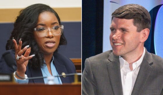 Rep. Jasmine Crockett of Texas, left, tried to bring up racism allegations against her U.S. Senate primary opponent, state Rep. James Talarico, but it turns out she's on the record using the same language she's accusing Talarico of using.