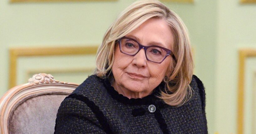 Hillary Clinton, seen in a Feb. 16 photo, attended the hearing to give a deposition about her dealings with convicted pedophile Jeffrey Epstein.