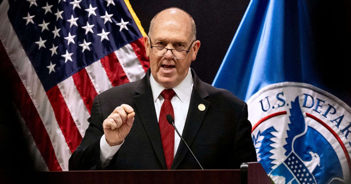 White House border czar Tom Homan speaks at a news conference Wednesday in Minneapolis, Minnesota. Homan announced that 700 immigration enforcement personnel would be withdrawn from Minnesota, effective immediately.