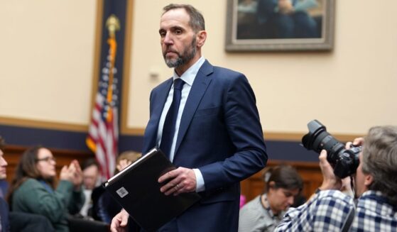 Former Special Counsel Jack Smith returns from a recess to resume his testimony during a hearing before the House Judiciary Committee in the Rayburn House Office Building on Capitol Hill on Jan. 22 in Washington, D.C.