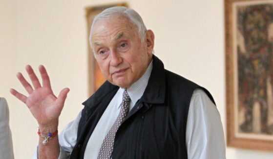Les Wexner, chairman and CEO of Victoria's Secret parent L Brands, is seen in a 2014 file photo. Wexner and his attorney went viral after video of the billionaire's testimony before Congress was circulated.