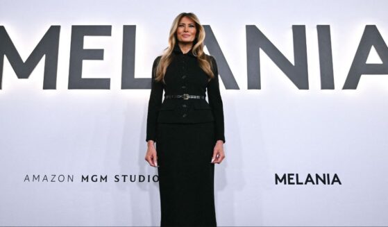 First lady Melania Trump attends the world premiere of Amazon MGM Studios' "Melania" Thursday at the Kennedy Center in Washington, D.C.