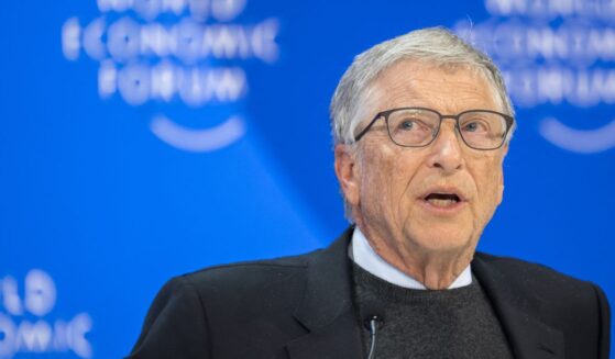 Microsoft co-founder Bill Gates attends a session of the World Economic Forum (WEF) meeting in Davos on Jan. 17, 2024.