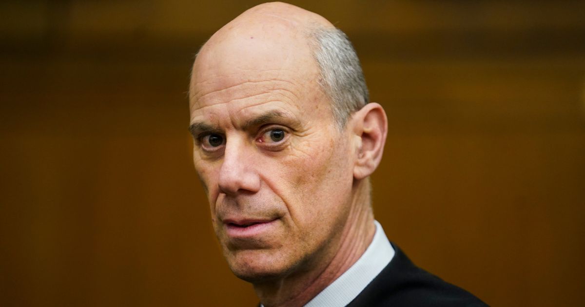 Judge James E. Boasberg, chief judge of the Federal District Court in DC, stands for a portrait in E. Barrett Prettyman Federal Courthouse in Washington, DC on March 16, 2023.