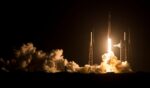 A SpaceX Falcon 9 rocket carrying a spacecraft with astronauts on Nasa's SpaceX Crew-12 mission launches from Cape Canaveral Space Force Station in Florida on Feb. 13, 2026.