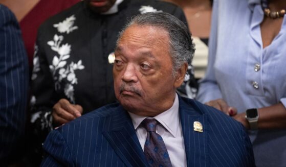 So-called Civil Rights leader Rev. Jesse Jackson visits with guests at the National Bar Association's annual convention on July 31, 2025 in Chicago, Illinois.