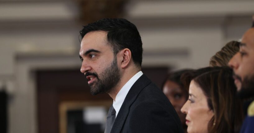 New York City Mayor Zohran Mamdani is joined by Governor Kathy Hochul at a news conference in New York City on Feb. 10, 2026.