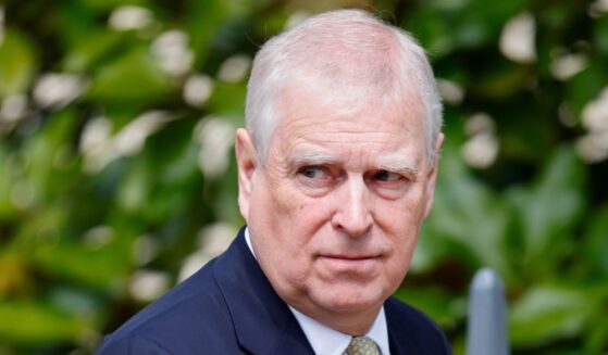 Prince Andrew, the Duke of York, attends the traditional Easter Sunday Mattins Service at St George's Chapel, Windsor Castle on April 20, 2025.