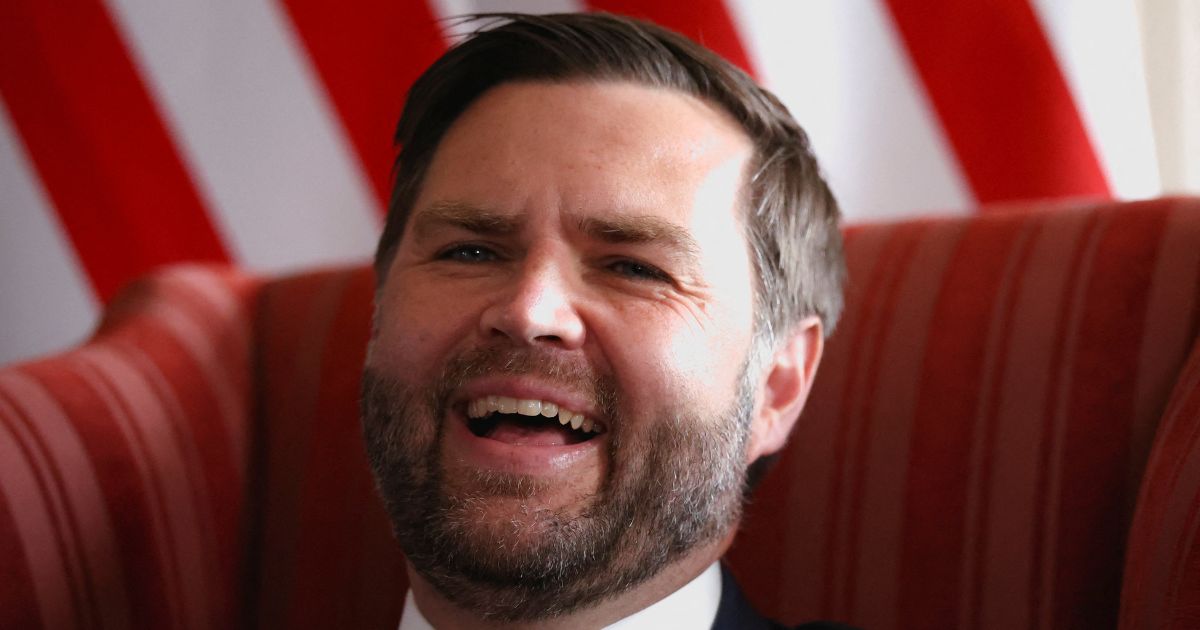 Vice President JD Vance speaks during a meeting in Sevenoaks, England on Aug. 8, 2025.