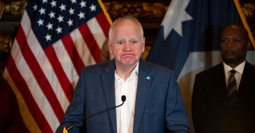 Minnesota Gov. Tim Walz answers questions at a news conference on Feb. 3, 2026 in St. Paul, Minnesota.