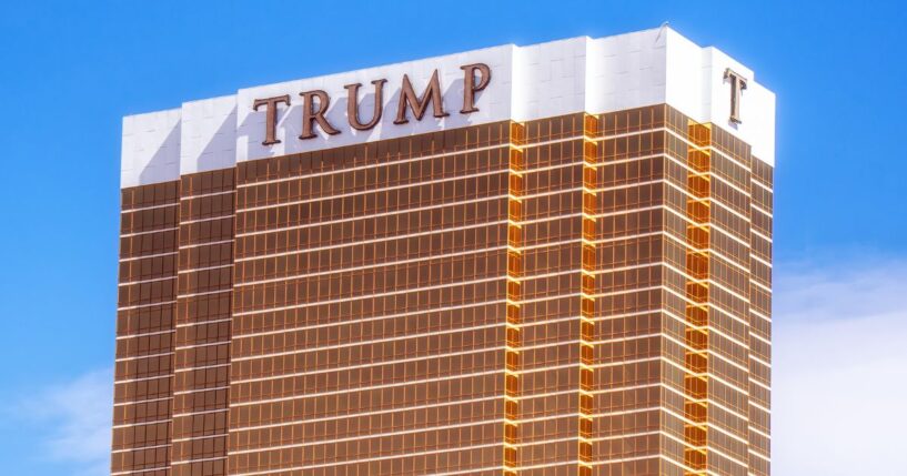 The Trump International Hotel stands in Las Vegas, Nevada, on July 30, 2025.