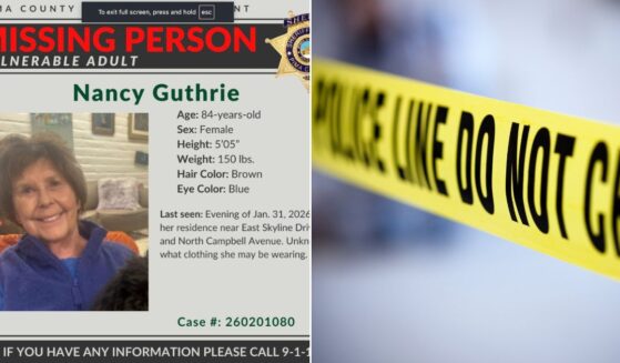 The Pima County Sheriff’s Department has issued a missing person alert, left, and established a crime scene for Nancy Guthrie, mother of "Today" show co-host Savannah Guthrie.