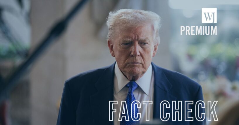 President Donald Trump speaks to reporters at Mar-a-Lago on Feb. 1, 2026 in Palm Beach, Florida.