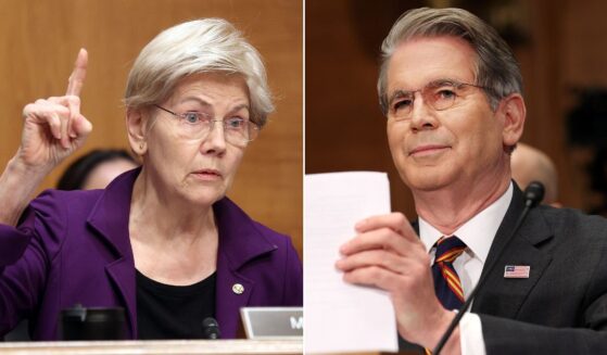 Sen. Elizabeth Warren, a Massachusetts Democrat, questions Treasury Secretary Scott Bessent during a hearing Thursday in Washington, D.C.