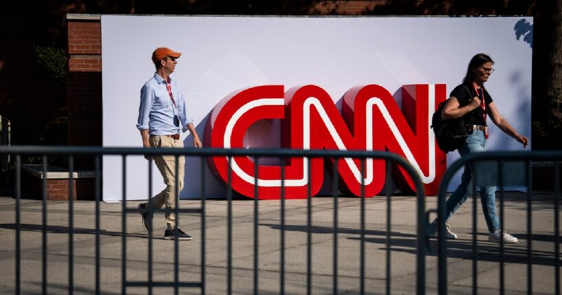 An exterior view of CNN's home at Turner Broadcasting's Techwood Campus in Atlanta is shown in June 2024.