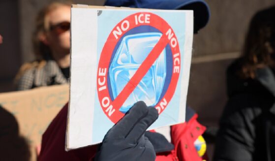 A protest against Immigration and Customs Enforcement is pictured in New York City on Feb. 5.