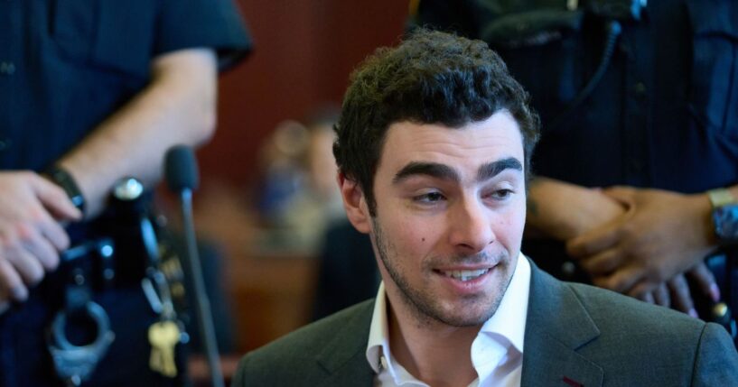 Luigi Mangione appears for a suppression of evidence hearing in the killing of UnitedHealthcare CEO Brian Thompson in Manhattan Criminal Court on Dec. 16, 2025, in New York City.