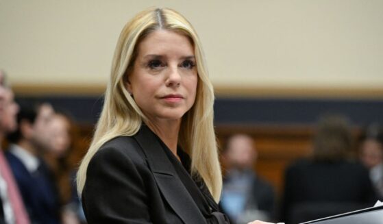 Attorney General Pam Bondi takes her seat before testifying before a House Judiciary Committee hearing on "Oversight of the Department of Justice" on Capitol Hill in Washington, D.C., on Feb. 11, 2026.