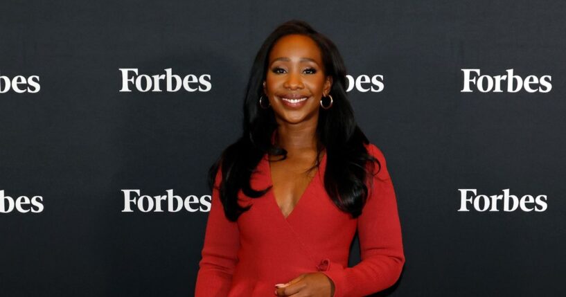 Abby Phillip attends the 2025 Forbes Power Women's Summit at Jazz at Lincoln Center on Sept. 10, 2025, in New York City.