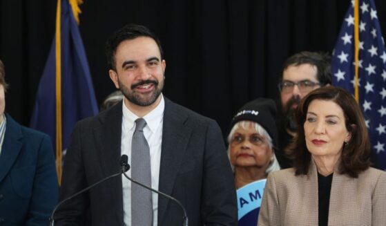 New York City Mayor Zohran Mamdani is joined by New York Gov. Kathy Hochul at an event in Brooklyn to support more housing construction in New York City on Feb. 10, 2026, in New York City.