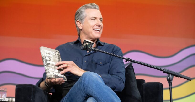 California Gov. Gavin Newsom speaks during 