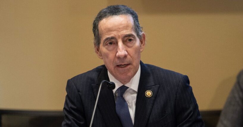 House Judiciary Committee Ranking Member Rep. Jamie Raskin speaks during a hearing on