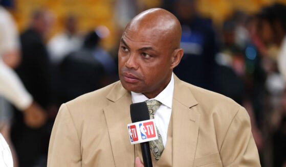 Former NBA player Charles Barkley, seen in a 2025 photo, paused in his sports commentary Sunday for an impassioned minute of virtue-signaling.