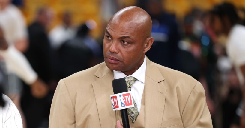 Former NBA player Charles Barkley, seen in a 2025 photo, paused in his sports commentary Sunday for an impassioned minute of virtue-signaling.