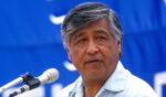 United Farm Workers President Cesar Chavez is seen in a file photo taken June 4, 1988, in McFarland, California.