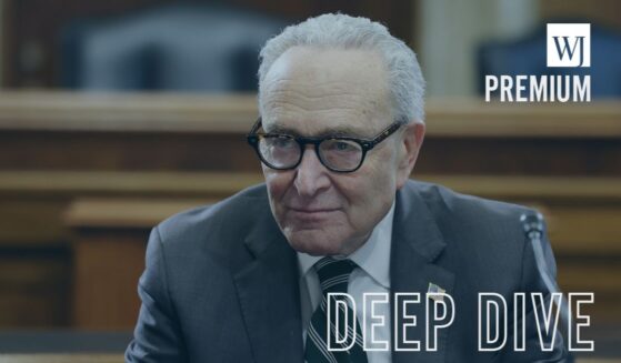 Senate Minority Leader Chuck Schumer speaks to reporters after a roundtable on rising energy costs on Capitol Hill on March 17, 2026, in Washington, D.C.