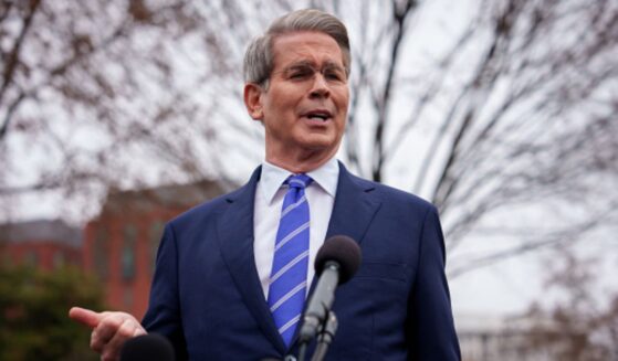 Treasury Secretary Scott Bessent gives outdoor press conference on March 13, 2025.