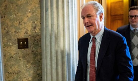 Maryland Democrat Senator Chris Van Hollen walks the halls of the United States Capitol Building on Jan. 30, 2026.
