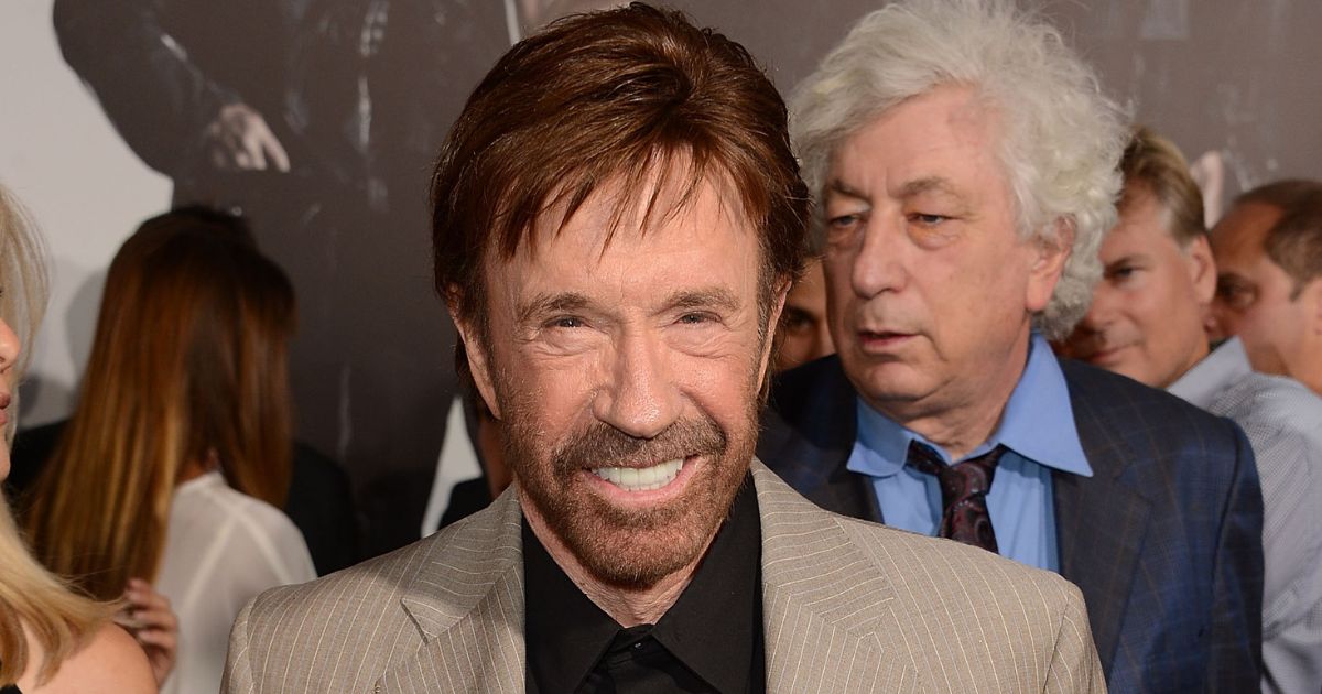 Actor Chuck Norris arrives at "The Expendables 2" premiere on Aug. 15, 2012, in Hollywood, California.