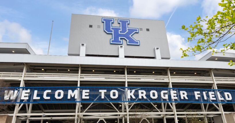 Kroger Field at the University of Kentucky in Lexington, Kentucky, on April 12, 2024.