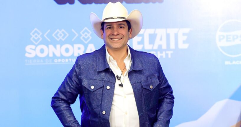 Singer and candidate for the 15th district of Congress in Texas Bobby Pulido poses at La Cura Fest on March 15, 2026 in Hermosilla, Mexico.