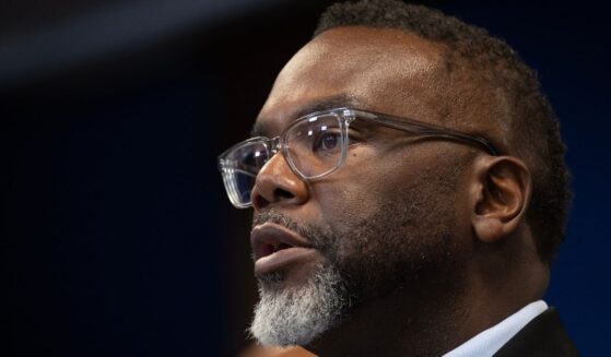 Chicago Mayor Brandon Johnson speaks at a news conference in Chicago on Oct. 6, 2025.