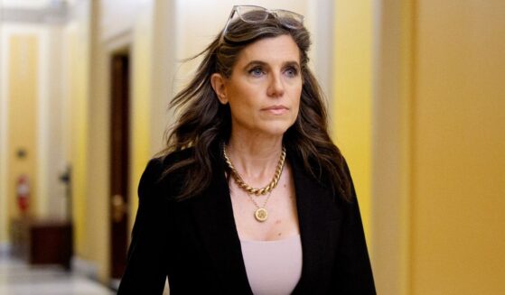 GOP Rep. Nancy Mace of South Carolina departs following a series of House votes March 5 at the U.S. Capitol Building in Washington, D.C. While she initially voted in support of the Trump administration's military action in Iran, she now says she would join Democrats in denying further funding in a War Powers resolution.