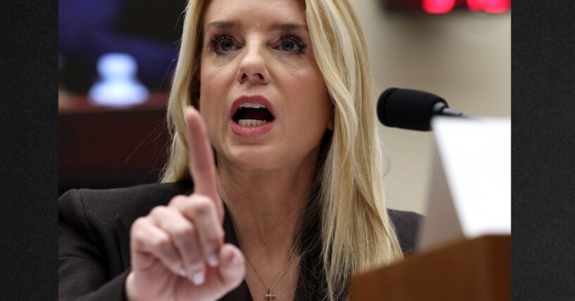 U.S. Attorney General Pam Bondi, seen testifying before the House Judiciary Committee on Feb. 11, announced the Department of Justice is suing the State of Minnesota for allowing boys to participate in girls' sports.