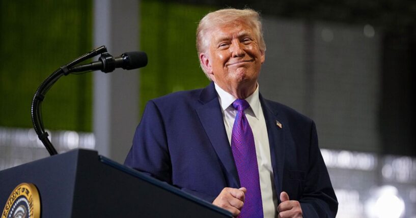 President Donald Trump, seen in a March 11 photo, is reportedly on board with the deal.