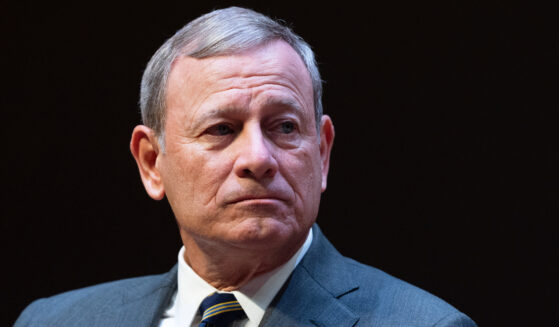 John Roberts, Chief Justice of the United States, speaks during a lecture to the Georgetown Law School graduating class of 2025, in Washington, D.C., on May 12, 2025.