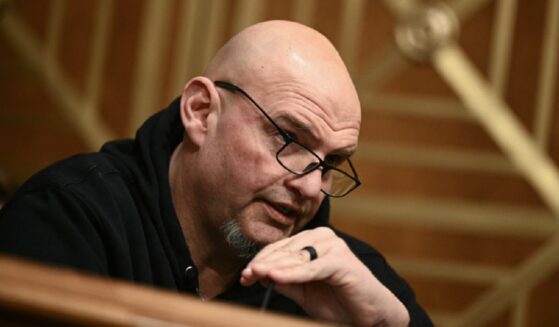 Democratic Sen. John Fetterman of Pennsylvania, pictured in a February file photo.