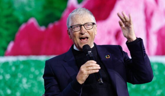 Microsoft co-founder Bill Gates talks during the Gates Foundation's first global Goalkeepers event in the Nordics, which is being held in Stockholm, Sweden, on Jan. 22, 2026.