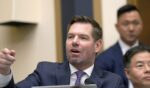 Rep. Eric Swalwell questions Special Counsel Jack Smith as he testifies during a hearing before the House Judiciary Committee in the Rayburn House Office Building on Capitol Hill on Jan. 22, 2026, in Washington, D.C.