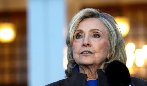 Former U.S. Secretary of State Hillary Clinton speaks to the press after testifying in a closed-door deposition with the House Oversight Committee on Feb. 26, 2026, in Chappaqua, New York.