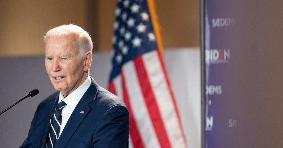 Former President Joe Biden speaks to a crowd during a fundraising event with the South Carolina Democratic Party at the Columbia Museum of Art on Feb. 27, 2026, in Columbia, South Carolina.