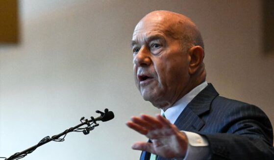 Houston Mayor John Whitmire speaks during a press conference on April 14, 2026, in Houston, Texas.