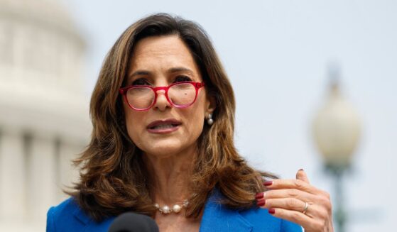 Rep. Maria Salazar speaks during a press conference on immigration outside the U.S. Capitol Building on May 23, 2023, in Washington, D.C.